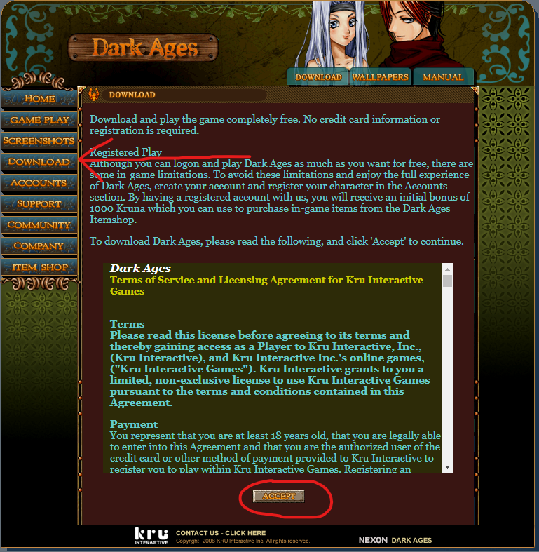 Darkages Home Page